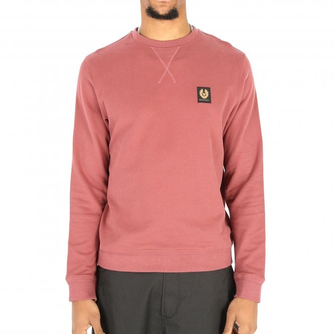 BELSTAFF BELSTAFF Badge Logo Pink Sweatshirt 