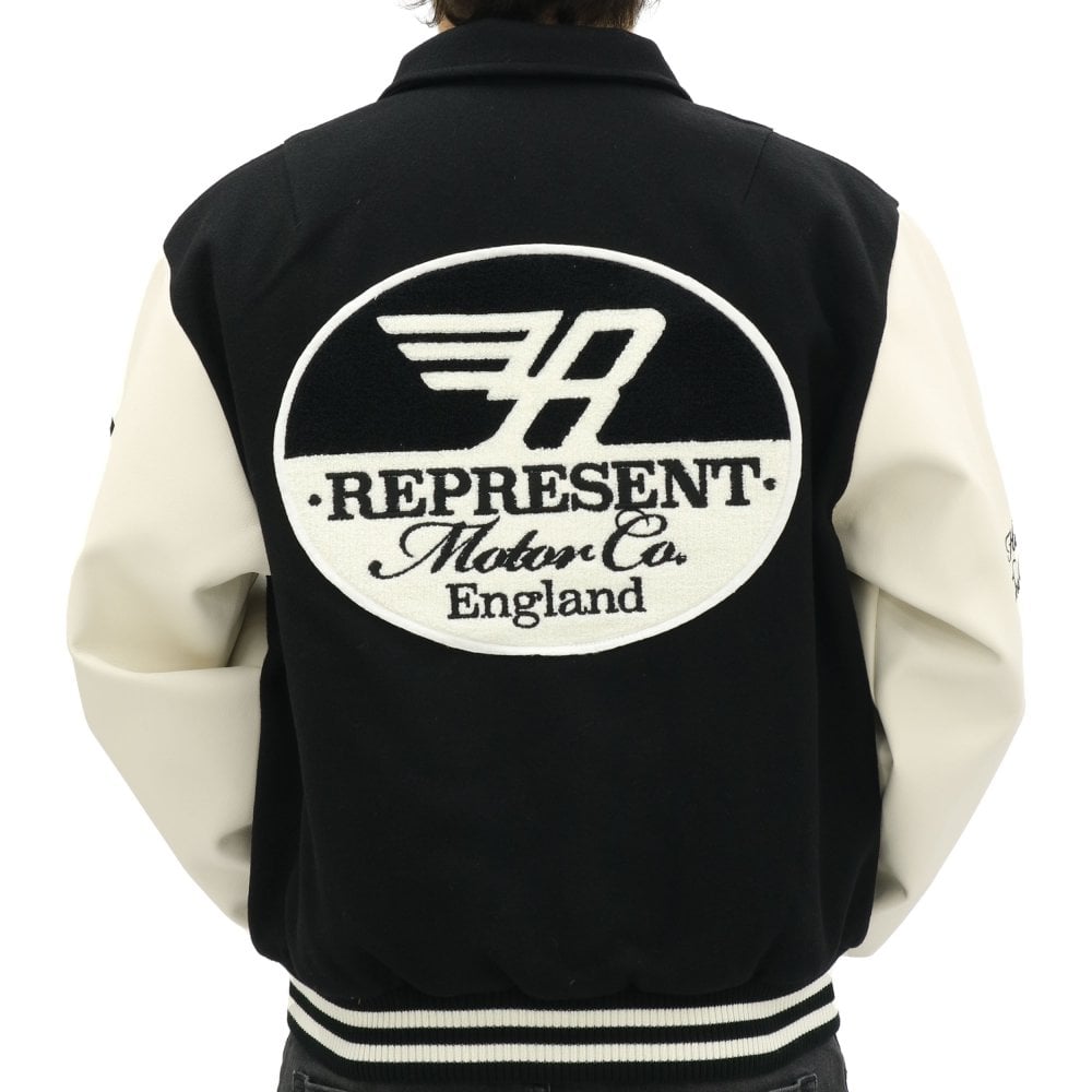 Represent Racing Club Varsity Jacket in Green for Men