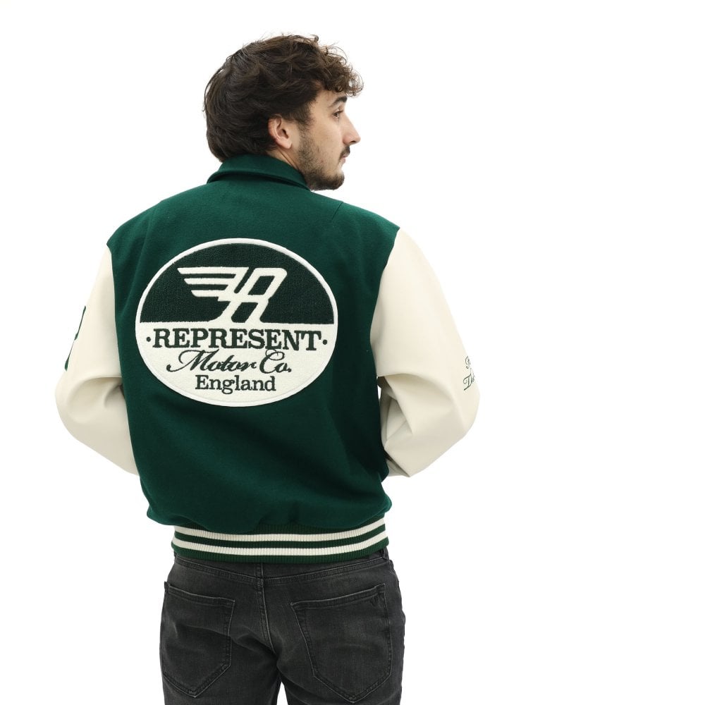 Represent Racing Team Varsity Jacket Racing Green – Swishy Archive