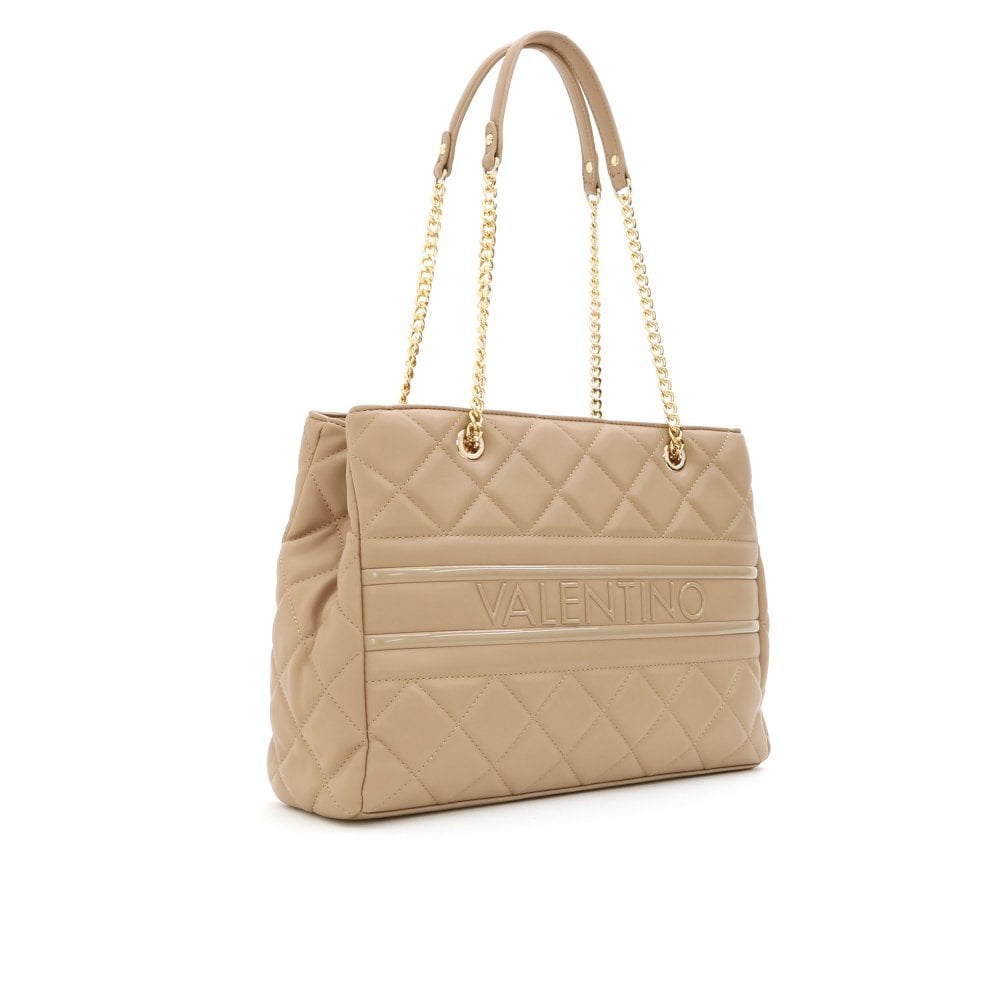 VALENTINO Ada Quilt Logo Beige Shopper - Womens from PILOT UK