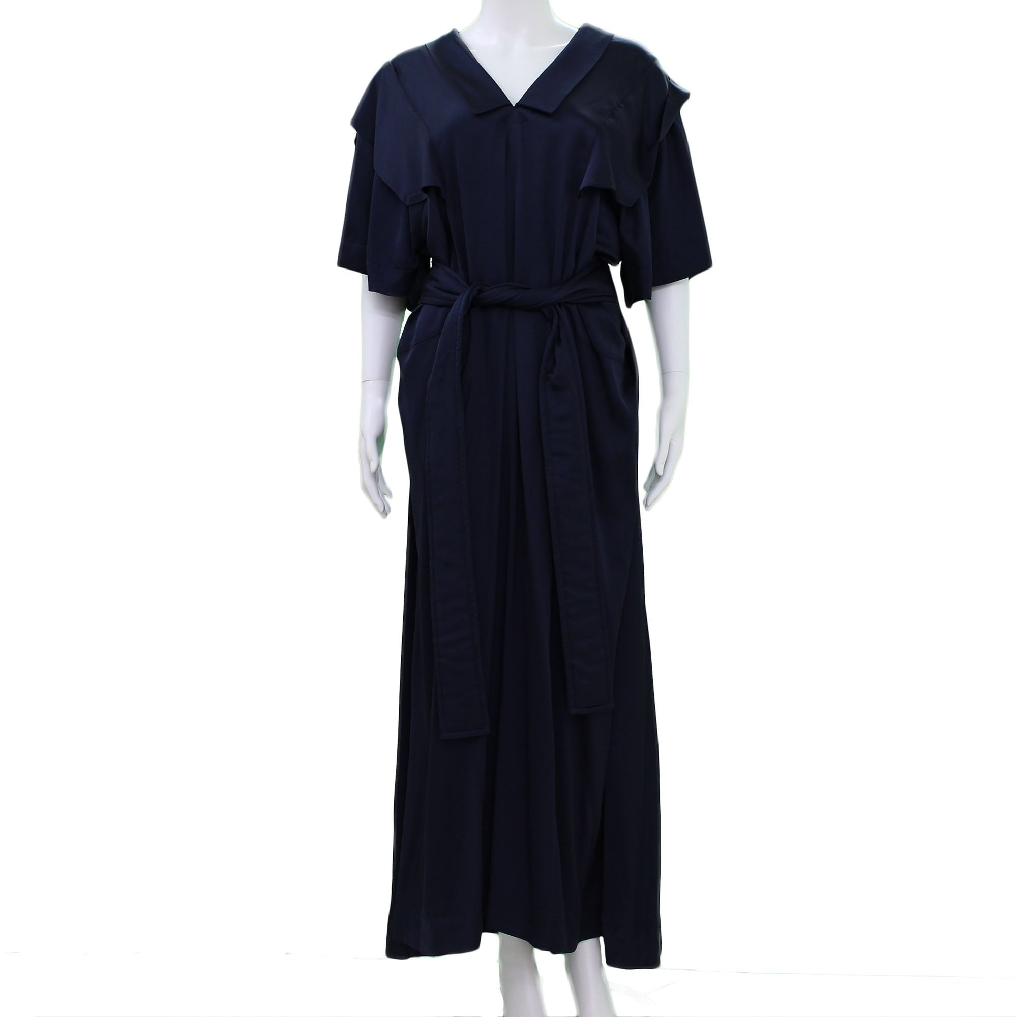 navy silk dress uk